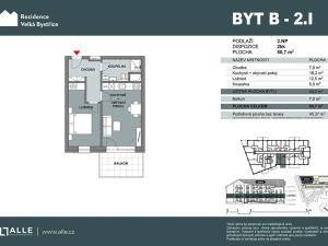 Prodej bytu 2+kk, Velká Bystřice, 43 m2