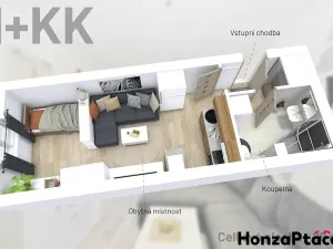 Prodej bytu 1+kk, Milovice, Slepá, 28 m2