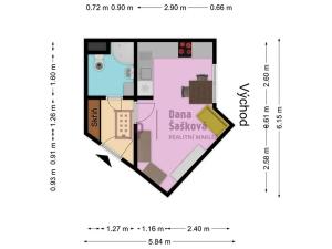 Pronájem bytu 1+kk, Jindřichův Hradec, Nušlova, 23 m2