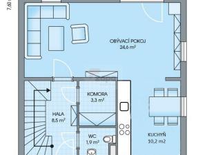 Pronájem rodinného domu, Tuřice, 96 m2