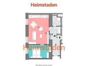 Pronájem bytu 2+kk, Havířov - Město, Hlavní třída, 43 m2