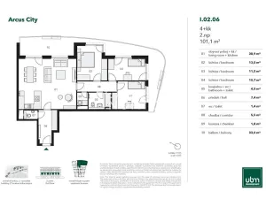 Prodej bytu 4+kk, Praha - Stodůlky, U Řepory, 101 m2