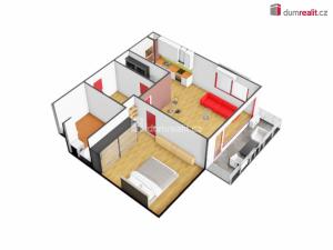 Pronájem bytu 2+kk, Praha - Velká Chuchle, Mrkosova, 62 m2