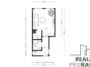 Pronájem bytu 1+kk, Rohatec, Nádražní, 35 m2