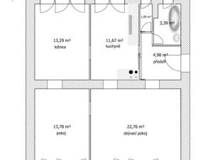 Prodej bytu 3+1, Přelouč, K. Čapka, 71 m2