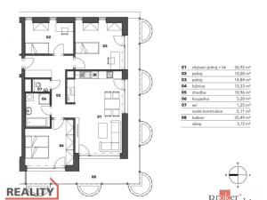 Pronájem bytu 4+kk, Plzeň - Jižní Předměstí, U Borského parku, 119 m2