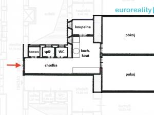 Pronájem bytu 2+kk, Praha - Holešovice, Dělnická, 68 m2