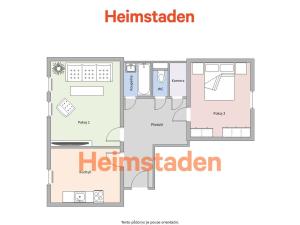 Pronájem bytu 2+1, Havířov - Město, Beethovenova, 55 m2