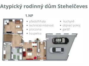 Prodej rodinného domu, Stehelčeves, V. Moravce, 305 m2