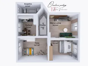 Prodej bytu 3+1, Krnov, Nádražní, 78 m2