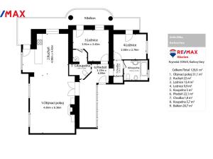 Prodej bytu 3+kk, Karlovy Vary, Krále Jiřího, 135 m2