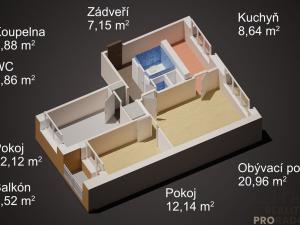 Prodej bytu 3+1, Ostrava, Na Jízdárně, 70 m2