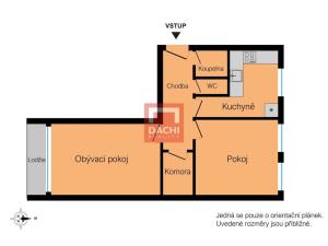 Prodej bytu 2+1, Praha - Záběhlice, Malinová, 60 m2