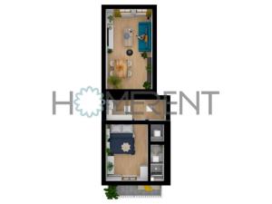 Pronájem bytu 2+kk, Praha - Žižkov, Cimburkova, 53 m2