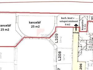 Pronájem kanceláře, Praha - Nové Město, Národní, 40 m2