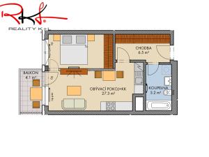 Prodej bytu 2+kk, Praha - Dolní Měcholupy, Honzíkova, 44 m2