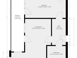 Pronájem bytu 2+kk, Praha - Letňany, Pavla Beneše, 50 m2