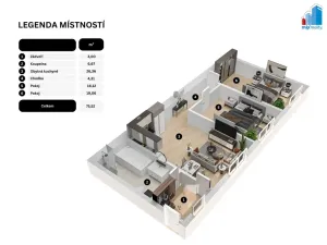 Prodej bytu 3+kk, Chotěšov, Plzeňská, 75 m2