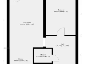 Pronájem bytu 2+kk, Praha - Střížkov, Jablonecká, 43 m2