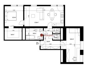Pronájem bytu 3+kk, Teplice - Trnovany, Antonína Sochora, 80 m2