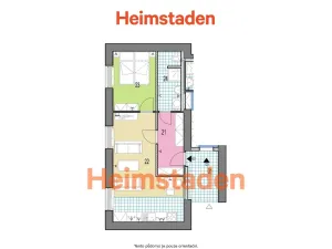 Pronájem bytu 2+kk, Ostrava - Poruba, Matěje Kopeckého, 41 m2