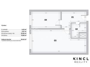Pronájem bytu 2+kk, Nymburk, Ke Strouze, 43 m2