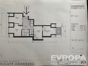 Pronájem bytu 3+1, Praha - Chodov, Divišovská, 63 m2