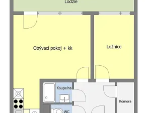 Pronájem bytu 2+kk, Praha - Dejvice, Evropská, 40 m2