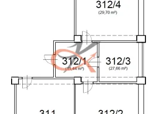 Pronájem kanceláře, Rožnov pod Radhoštěm, 1. máje, 124 m2