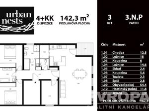 Pronájem bytu 4+kk, Praha - Podolí, Nad cihelnou, 142 m2