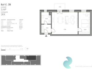 Prodej bytu 2+kk, České Budějovice - České Budějovice 5, 54 m2
