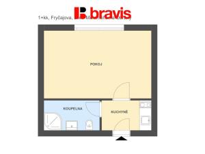 Pronájem komerční nemovitosti, Brno, Fryčajova, 45 m2
