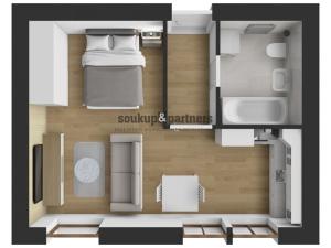 Prodej bytu 1+kk, Praha - Podolí, Sinkulova, 30 m2