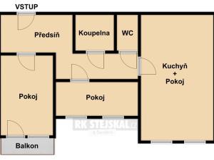Prodej bytu 3+kk, České Budějovice - České Budějovice 2, Krčínova, 65 m2