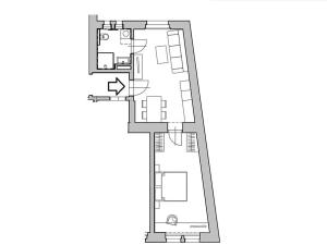 Pronájem bytu 2+kk, Praha - Nové Město, Václavské náměstí, 43 m2