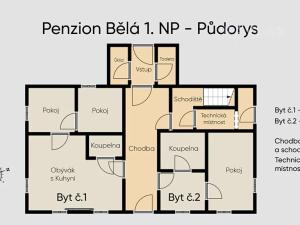 Prodej bytu 3+kk, Malonty, 61 m2