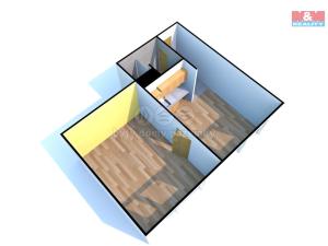 Pronájem bytu 1+1, Děčín - Děčín III-Staré Město, Rakovnická, 32 m2