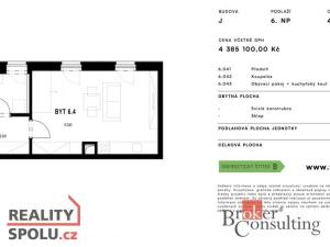 Prodej bytu 1+kk, Plzeň - Jižní Předměstí, Měděná, 39 m2