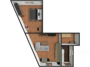 Prodej bytu 2+kk, Písek - Budějovické Předměstí, Prokopova, 52 m2