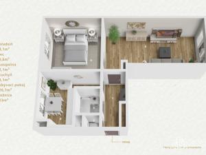 Pronájem bytu 2+1, Sokolov, Sokolovská, 51 m2