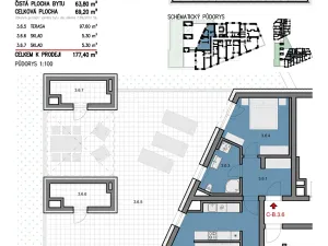 Prodej bytu 2+kk, Šlapanice, 177 m2