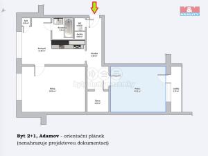 Prodej bytu 2+1, Adamov, Petra Jilemnického, 56 m2