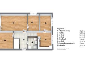 Prodej bytu 4+1, Hostinné, J. A. Komenského, 76 m2