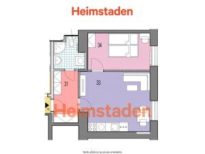 Pronájem bytu 2+kk, Havířov - Město, Stavbařská, 38 m2