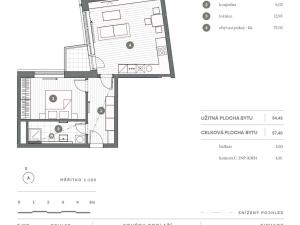 Pronájem bytu 2+kk, Praha - Vysočany, Kolbenova, 54 m2