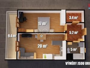 Prodej bytu 2+kk, Praha - Štěrboholy, Andersenova, 64 m2