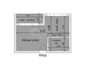 Prodej bytu 1+1, Kralupy nad Vltavou, sídl. Hůrka, 27 m2