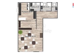 Pronájem restaurace, Horoušany - Horoušánky, Hlavní, 79 m2