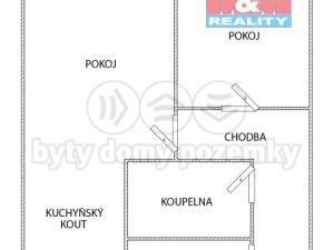 Prodej bytu 2+kk, Most, F. L. Čelakovského, 40 m2