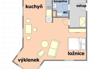 Prodej bytu 1+kk, Kutná Hora - Hlouška, Pod Valy, 45 m2